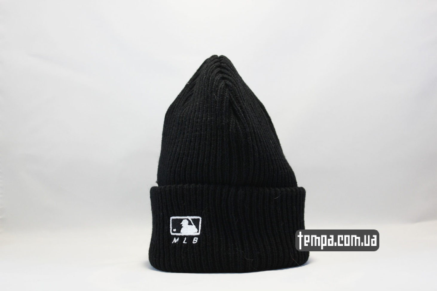 шерстяная мягкая шапка beanie LA Los Angeles New Era black черная