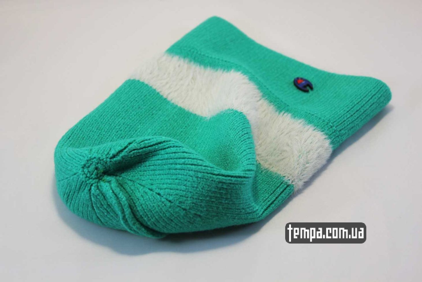 теплая двойной слой шапка beanie Champion green зеленая купить Украина теплая двойной слой шапка beanie Champion green зеленая купить Украина