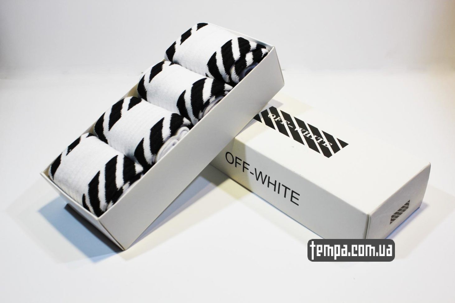 высокие носки OFF WHITE белые купить
