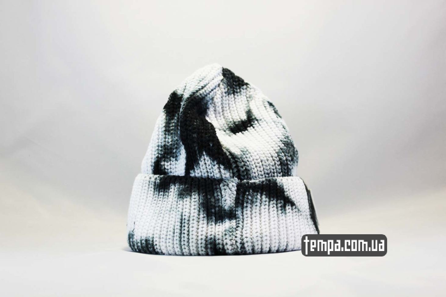 Carhartt USA шапка beanie Carhartt пятнистая черно-белая Carhartt USA шапка beanie Carhartt пятнистая черно-белая