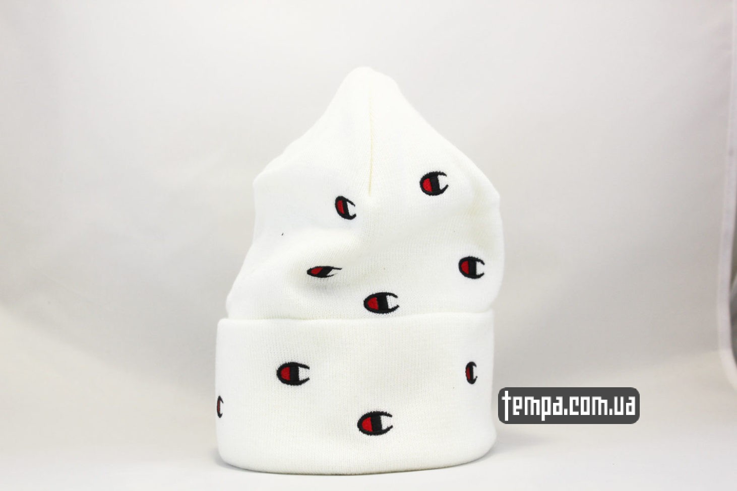бини купить шапка beanie Champion белая с логотипом маленьким бини купить шапка beanie Champion белая с логотипом маленьким
