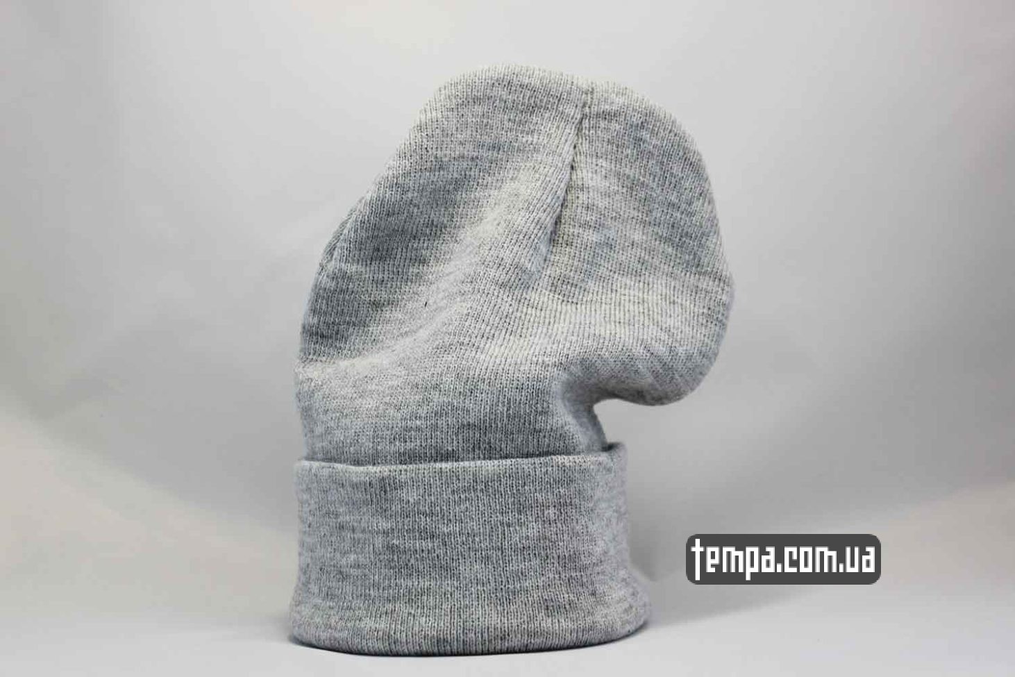кархарт украина шапка beanie Carhartt серая кожаный логотип