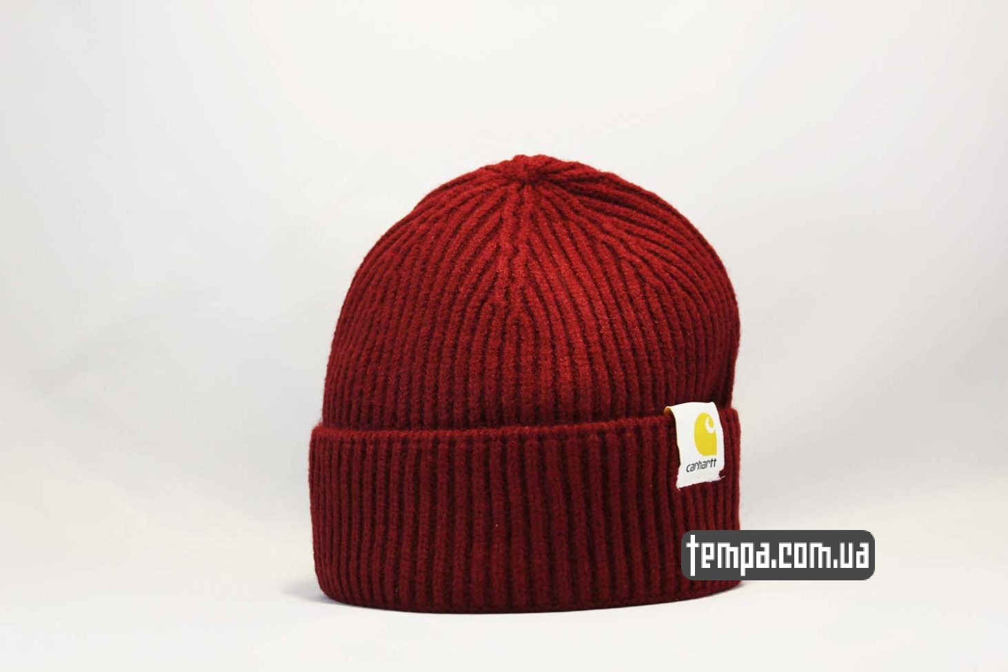 шапка beanie Carhartt red красная купить шапка beanie Carhartt red красная купить