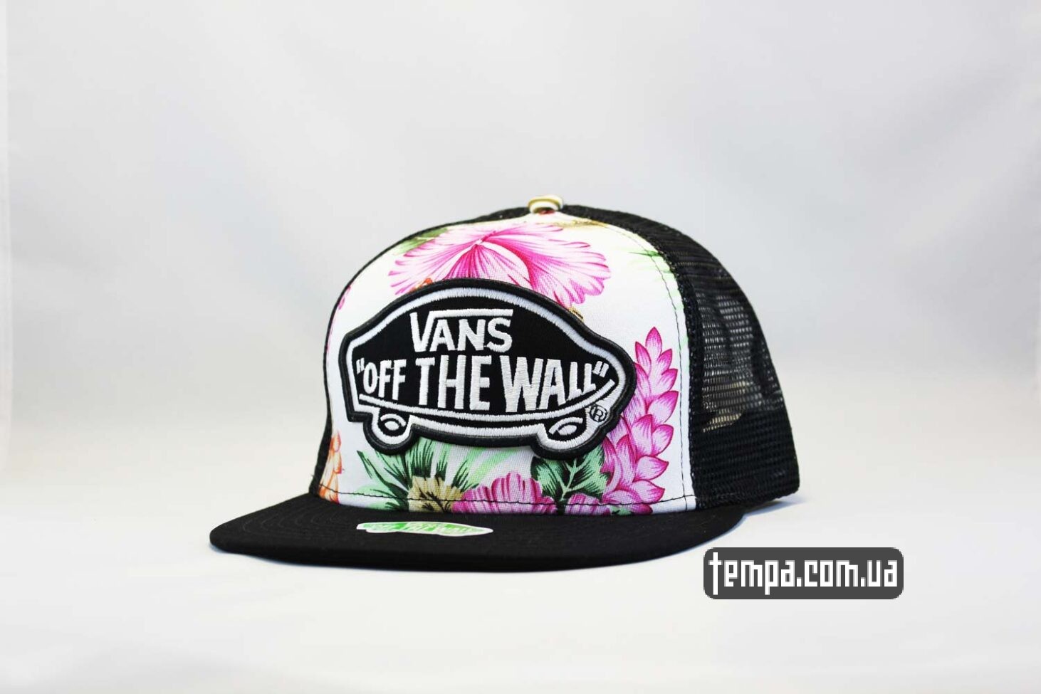 кепка snapback VANS OFF THE WALL с цветами сеточка кепка snapback VANS OFF THE WALL с цветами сеточка