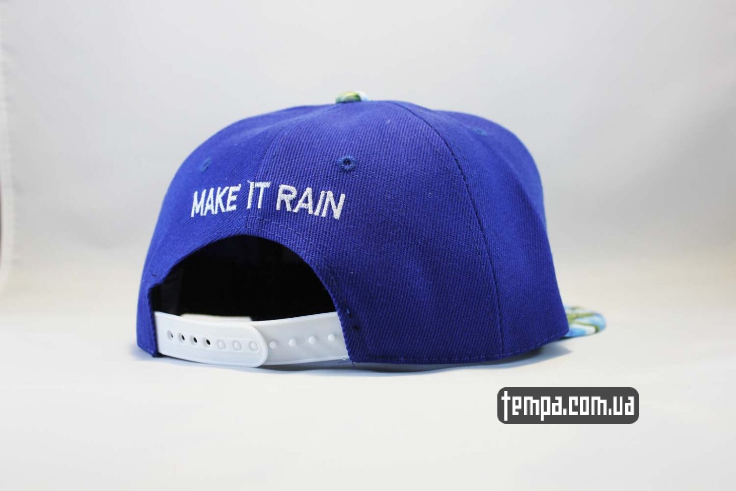 реперские бейсболки купить кепка snapback Make It Rain Cayler and Sons с деньгами синяя