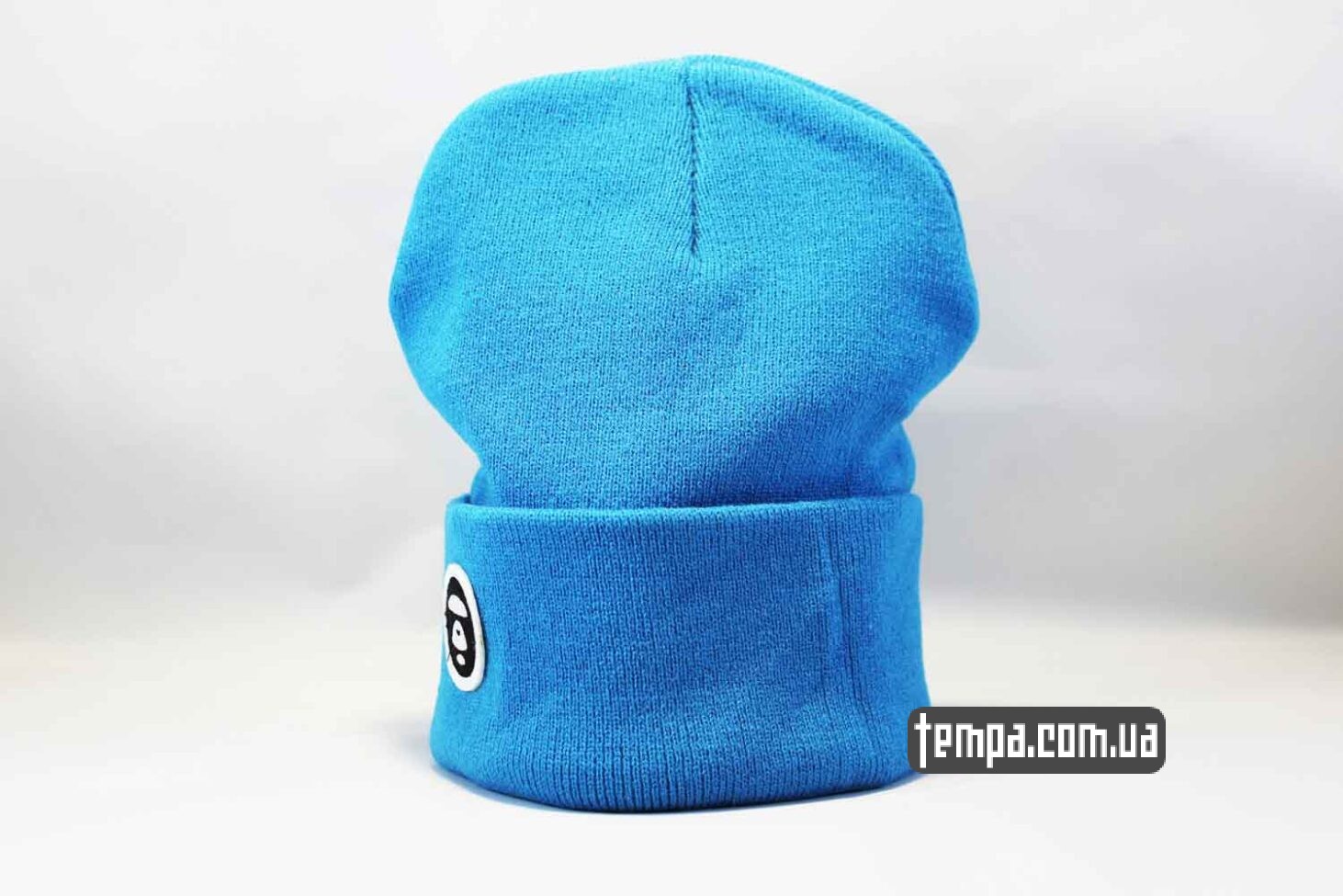 шапка beanie Aape ярко голубая купить Украина шапка beanie Aape ярко голубая купить Украина