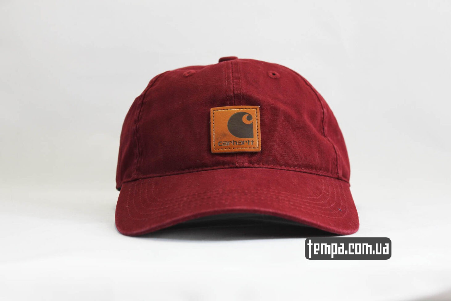 кепка бейсболка snapback Carhartt бордовая кожаный логотип кепка бейсболка snapback Carhartt бордовая кожаный логотип