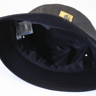 панама Carhartt black кожаный логотип купить