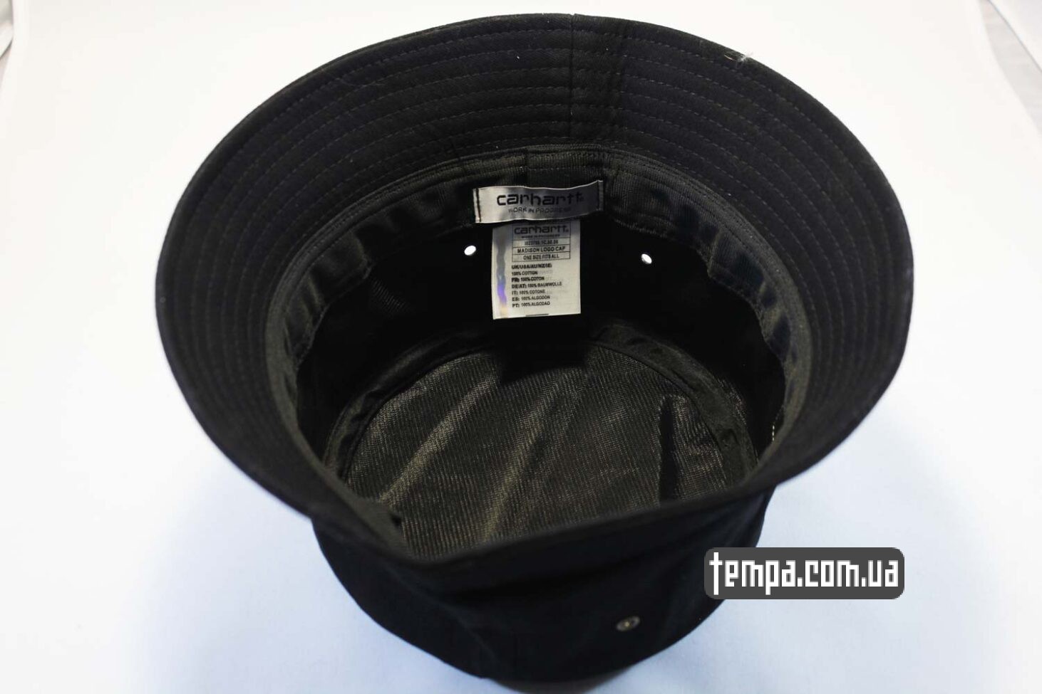 купить оригинальный Carhartt панама Carhartt black кожаный логотип купить
