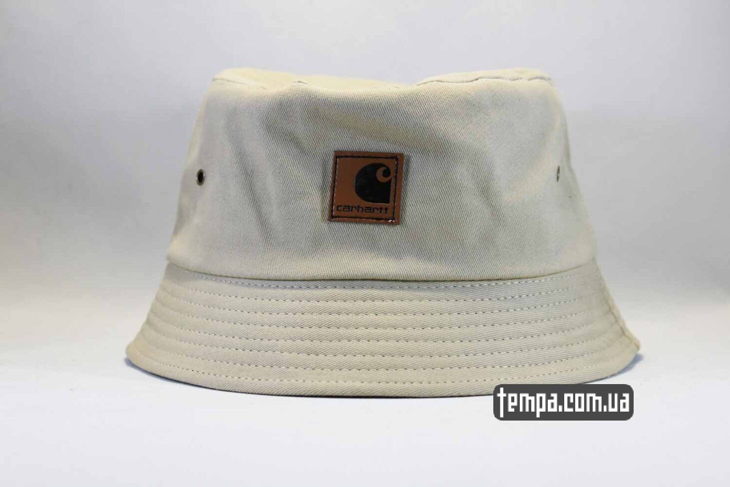 панама Carhartt бежевая кожаный логотип купить панама Carhartt бежевая кожаный логотип купить