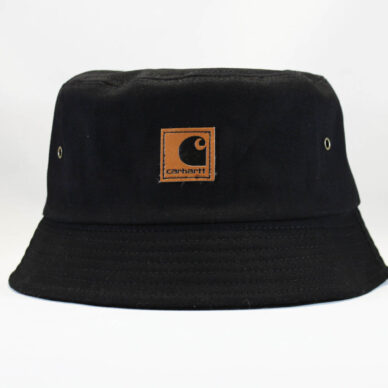 панама Carhartt black кожаный логотип купить