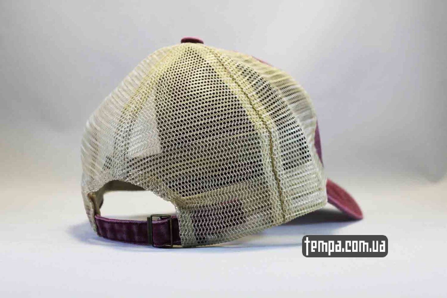 trucker тракеры бейсболка с сеточкой Carhartt красная джинсовая купить