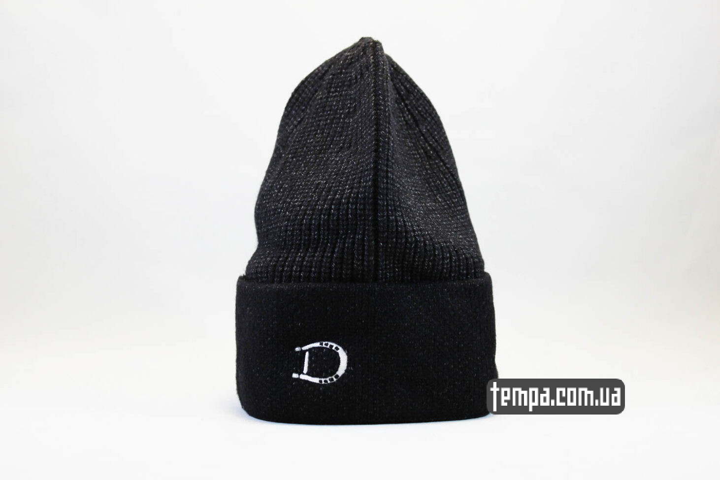 шапка бини купить шапка Dickies бини beanie черная вязаная теплая зимняя