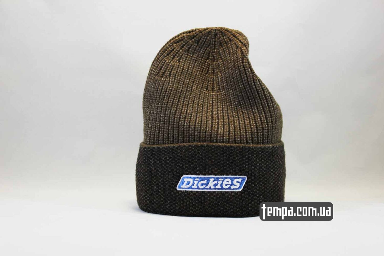 шапка Dickies beanie бини коричневая теплая зимняя шапка Dickies beanie бини коричневая теплая зимняя