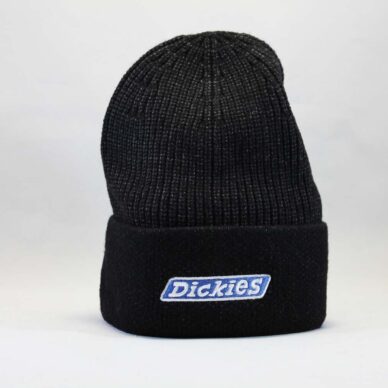 шапка Dickies бини beanie черная вязаная теплая зимняя