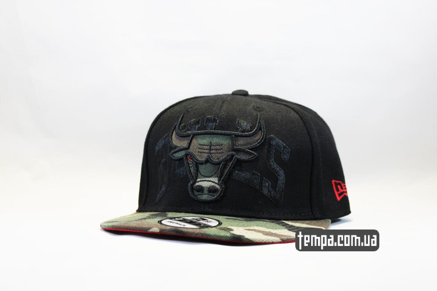 кепка snapback chicago bulls newera военная милитари комуфляжнная с быком