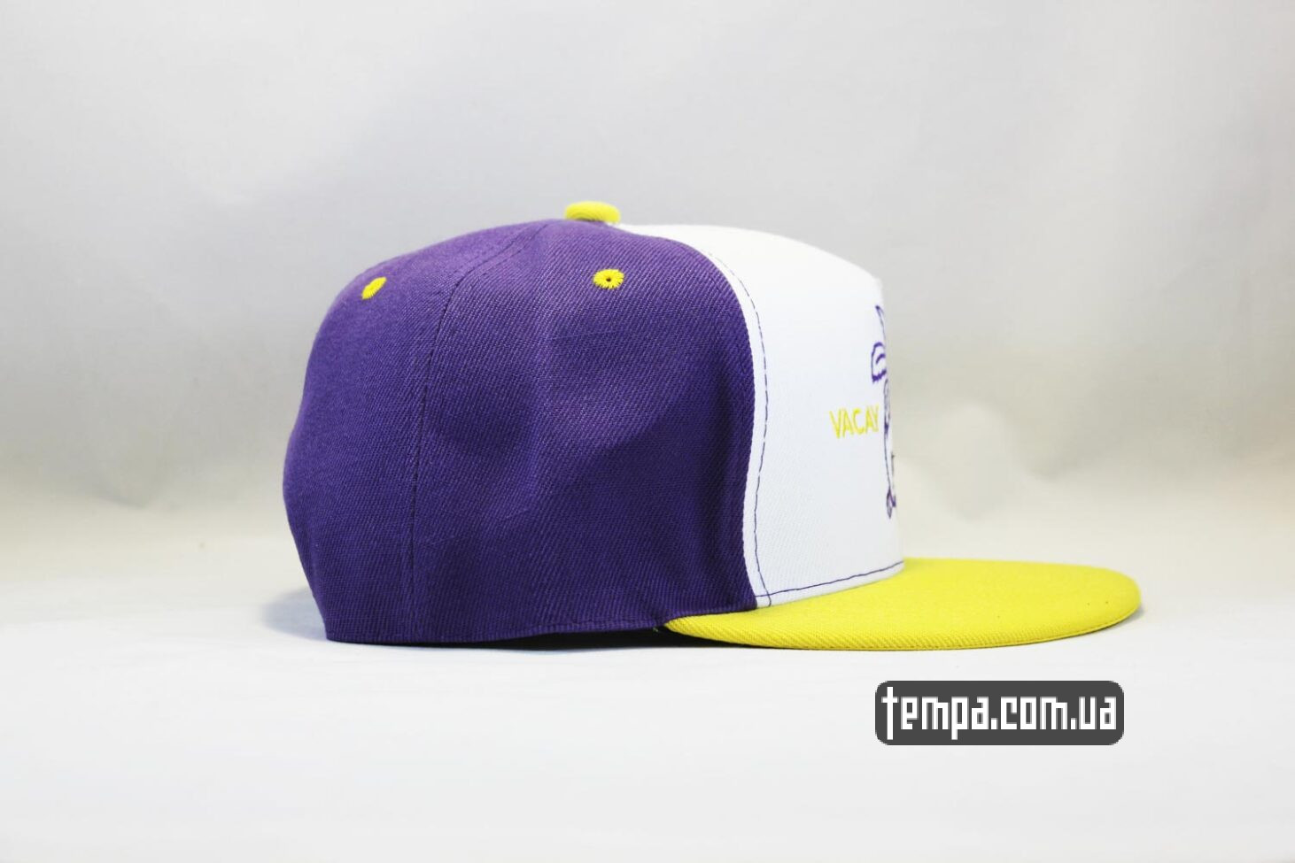 купить оригинальную одежду кепка snapback Cayler and Sons Vacay Mode белая фиолетовая сереневая