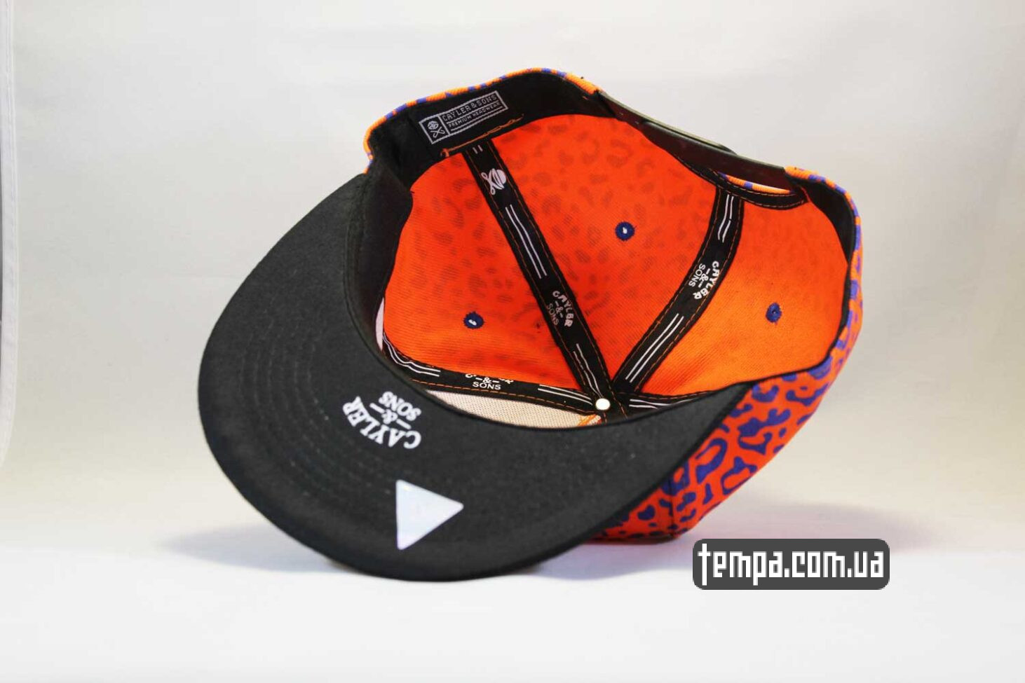 прямой ровный козырек оранжевая кепка snapback Cayler and Sons Psychedelic купить Укарина