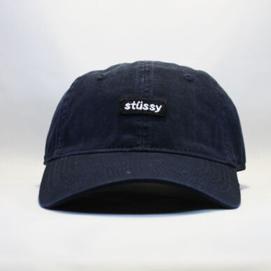 закругленный круглый козырек кепка бейсболка stussy синяя черный логотип
