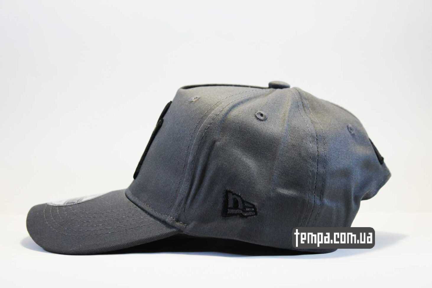 круглый козырек кепка бейсболка new era темно-серая yankees new york