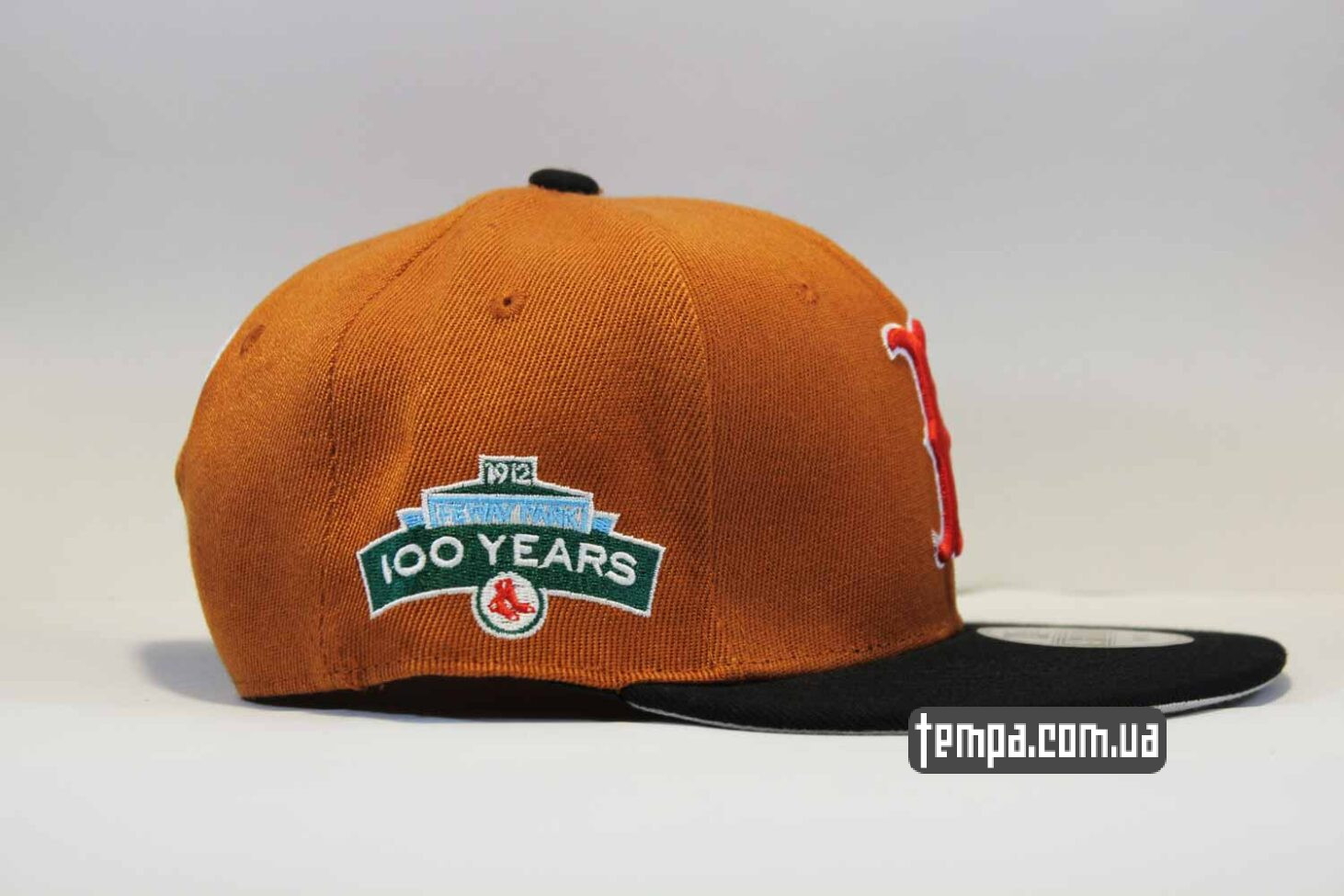 100 лет кепка snapback Boston Redsox коричнева new eraё