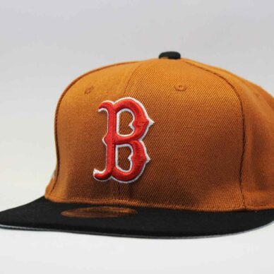 кепка snapback Boston Redsox коричнева new era