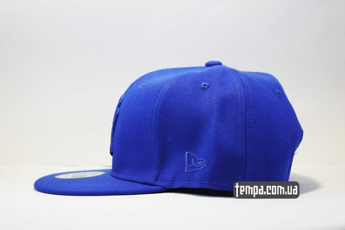 полностью синяя кепка snapback New Era Yankees голубая с синим логотипом