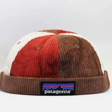 шапка docker patagonia коричнево бордовая купить оригинал