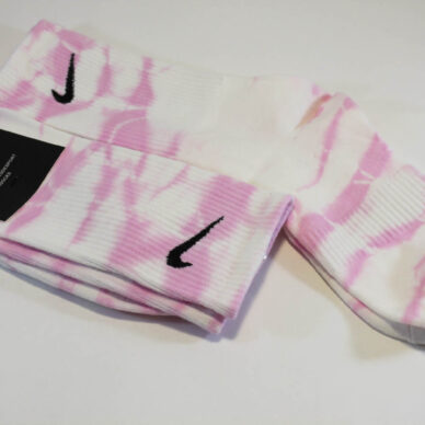 Высокие Носки tie dye Nike Тай Дай розовые купить оригинал