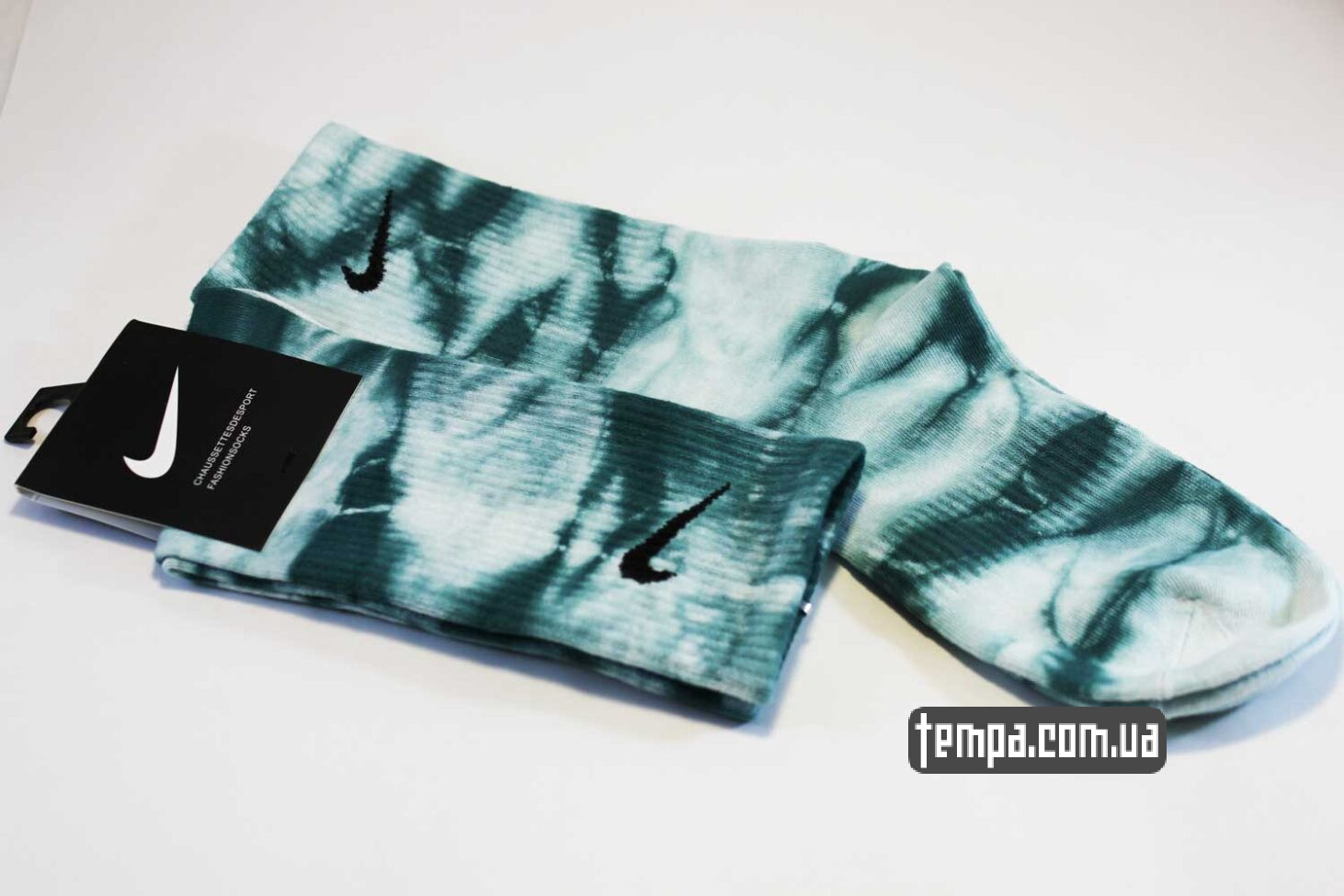 Высокие Носки tie dye Nike Тай Дай синие