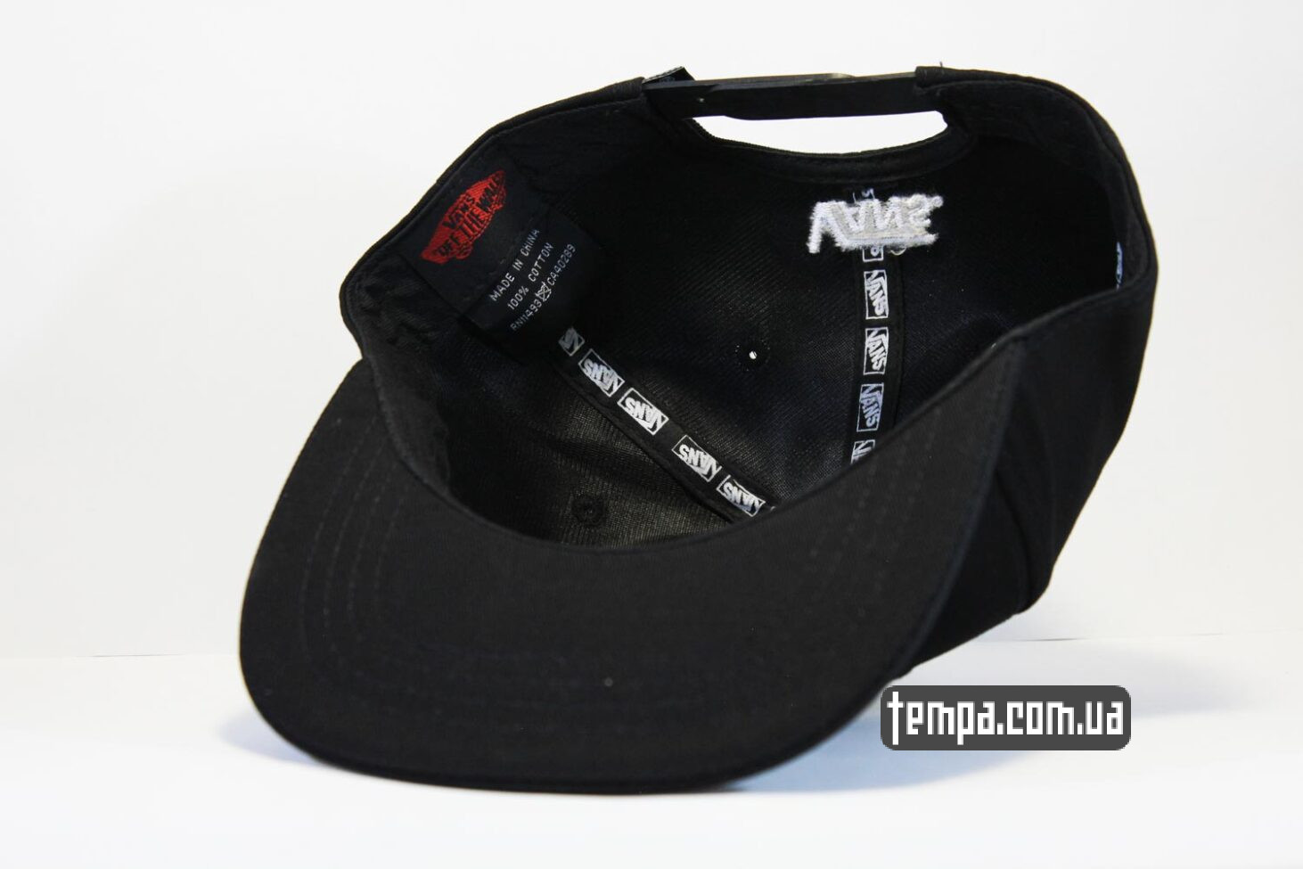 кепка snapback Vans Off The Wall черная оригинал