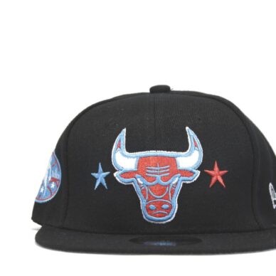 кепка бейсболка chicago bulls черная со звездами new era