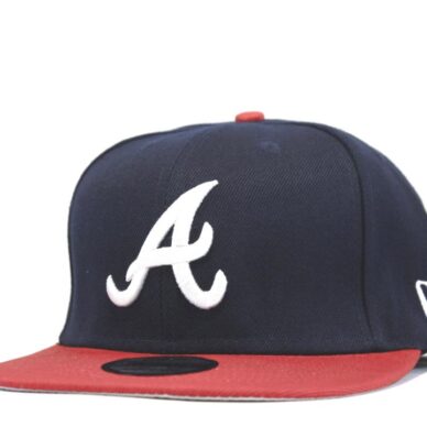 кепка snapback New Era Oakland Athletics синяя с красным козырьком