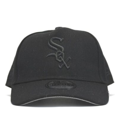 кепка sox снепбэк new era черная с черным логотипом new era
