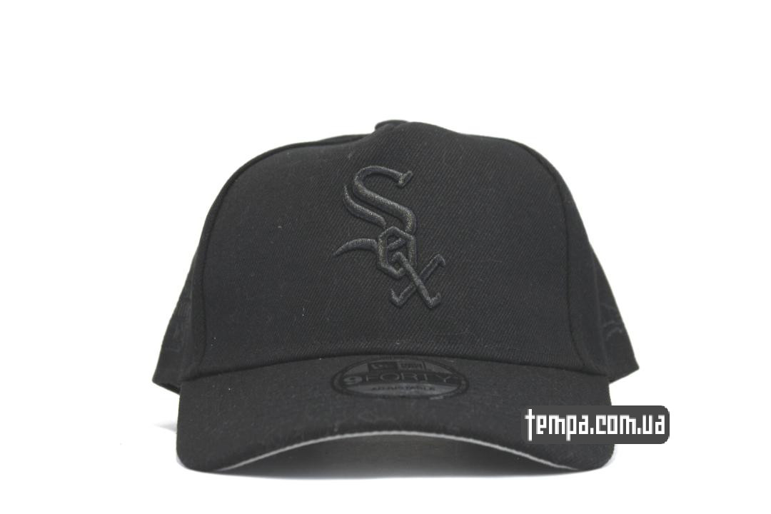кепка sox снепбэк new era черная с черным логотипом new era кепка sox снепбэк new era черная с черным логотипом new era