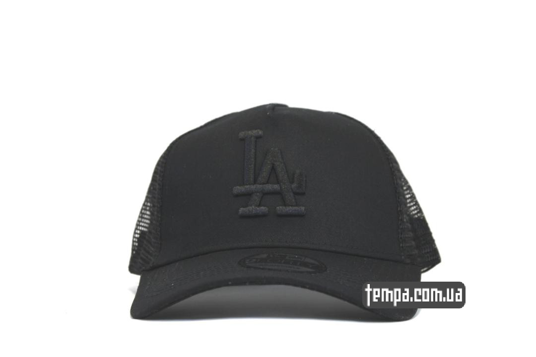 LA New Era кепка бейсболка тракер LA Los Angles черная LA New Era кепка бейсболка тракер LA Los Angles черная